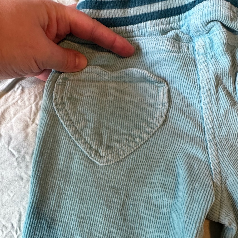 Mini Boden Teal Corduroy Trousers size 5 - Picture 4 of 4